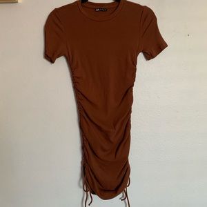 Brown zara dress size medium